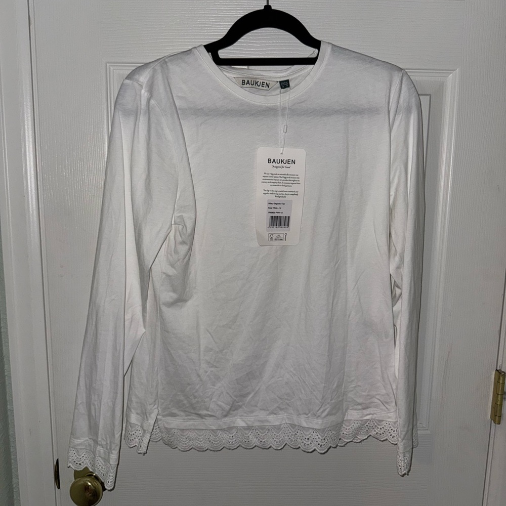 Baukjen White Long Sleeve Top